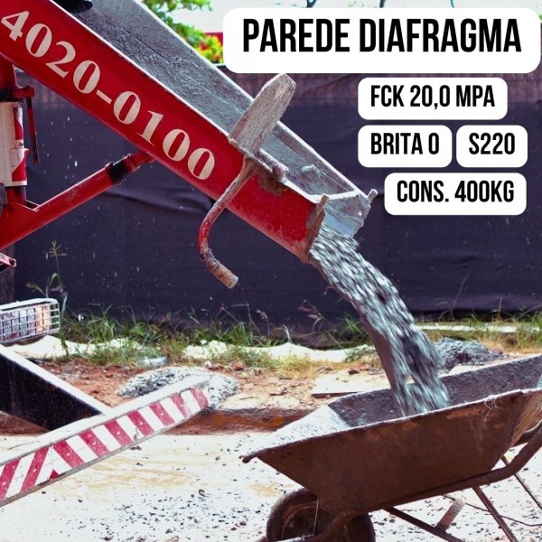 PAREDE DIAFRAGMA / FCK 20,0 MPA C400  | B.1 | S220